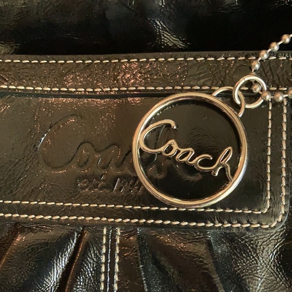 Coach Black Patent Leather Gallery EW Tote - Picture 7 of 8